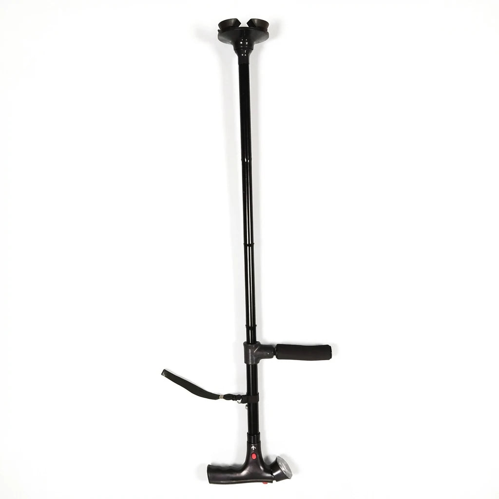 Collapsible Telescopic Folding Cane Elder Cane LED With alarm Walking Trusty Sticks Elder Crutches for Mothers the Elder Fathers