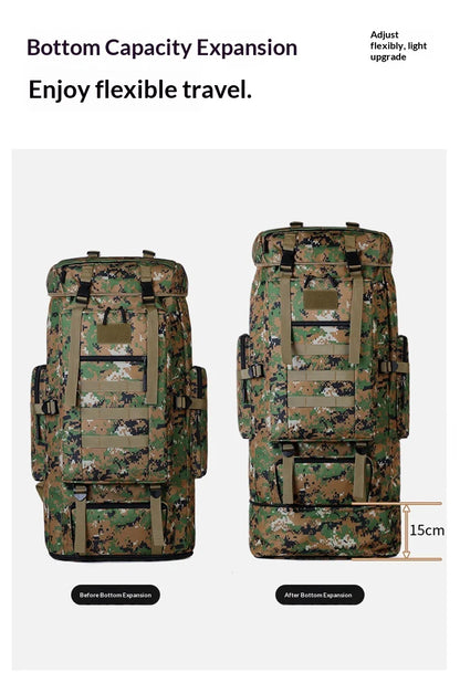 Homefish 80L/100L Large Mountaineering Backpack Outdoor Climbing Bag Tactical Rucksack Hiking Camping Travel Backpack