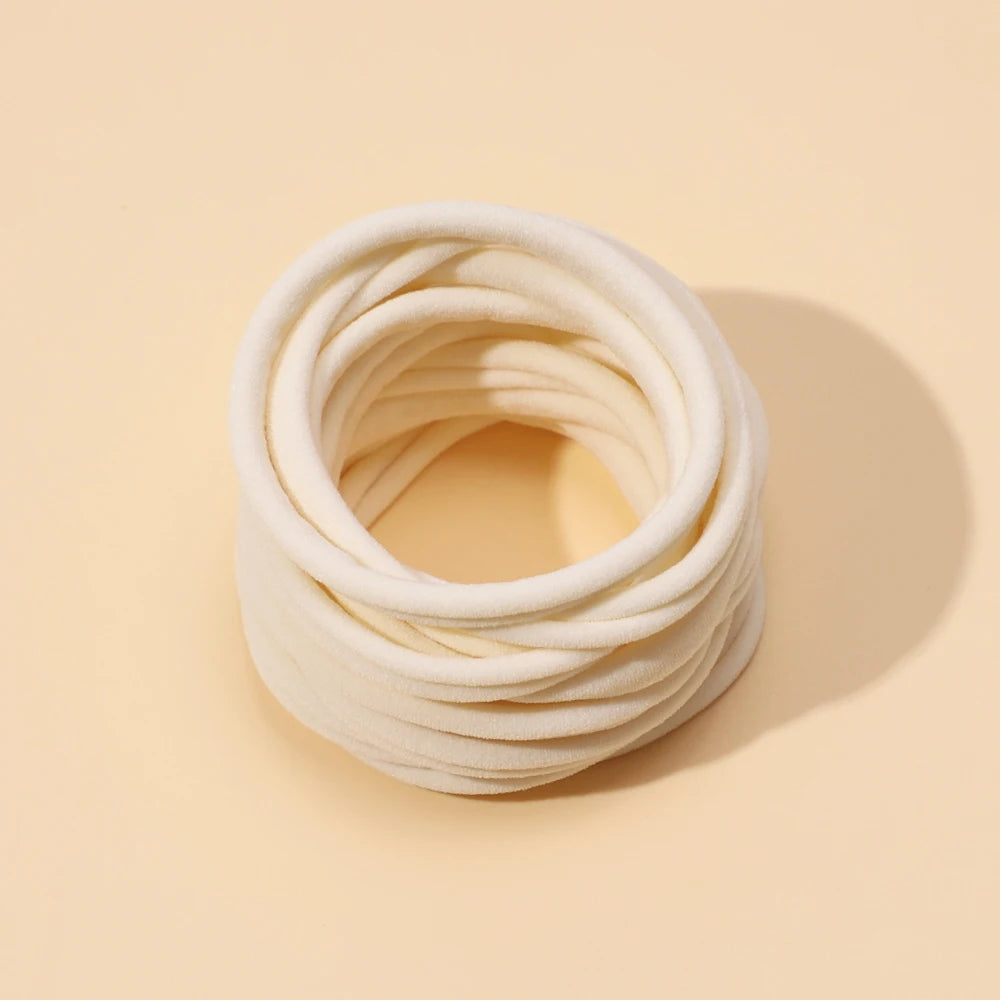 10pcs/lot Nylon Headband Baby Girl Accessories For Children's Hair Elastic Bands For Girls Toddler Headdress Baby Turban