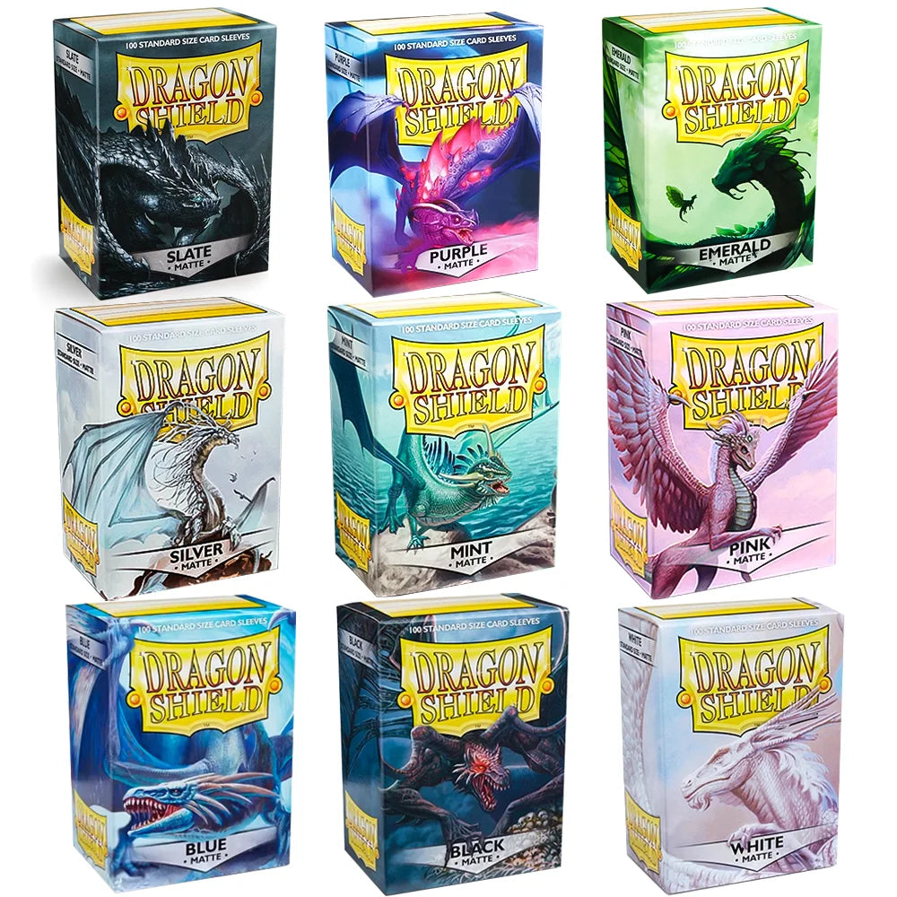 100 PCS/Box 66*91mm Multicolor Dragon Shield  Matte Cards Sleeve  Cover Cards Protector for PTCG/Star Cards/MGT