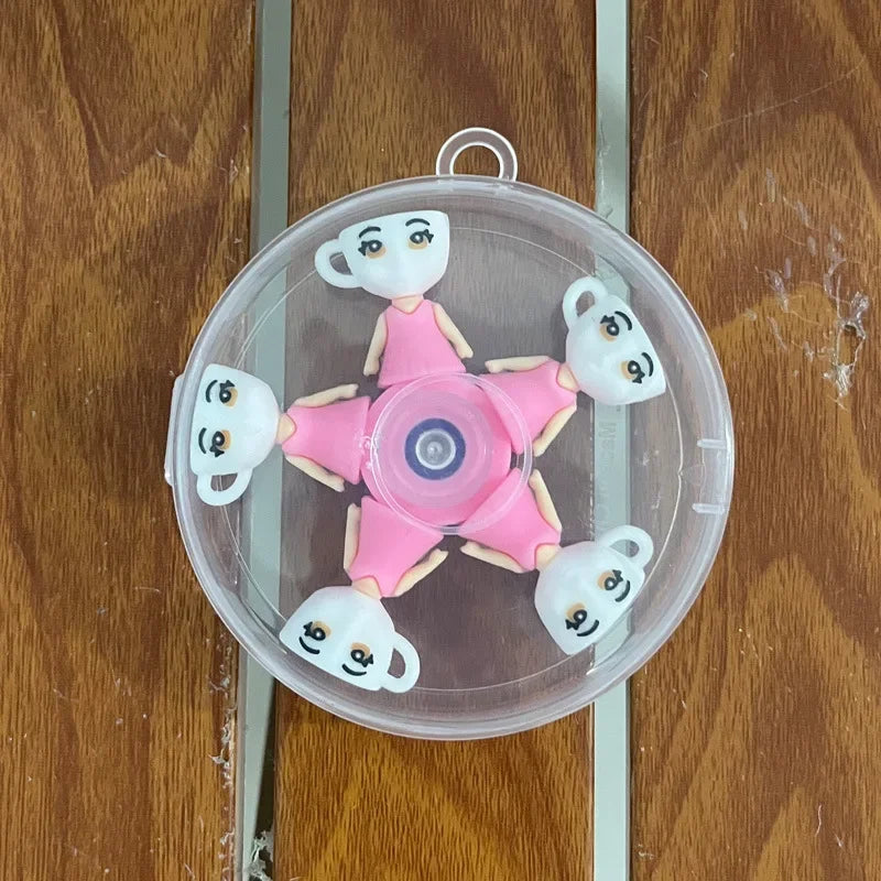 Italian Brainrot Tung Fidget Spinner Chain Toy Deformed Antistress Hand Spinner Vent Toy Adult Stress Relief Fidget Sensory Gyro