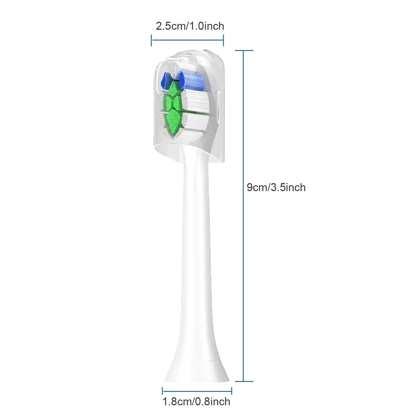 4/8/12/16 Pcs Replacement Toothbrush Heads Compatible with Philips Sonicare Electric Toothbrush Refills for 1100 2100 4100 5100