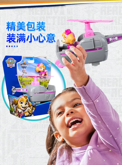 100% Genuine Paw Patrol Kids Toy vehicles with Action Figure Dogs Anime Doll Kids Model Children Birthday Christmas Gift
