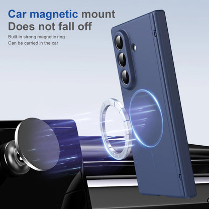 Hinge Protective Magnetic Phone Case for Samsung Galaxy Z Fold 7 6 5 4 3 5G for Magsafe Fold7 Fold6 with Screen Protector Cover