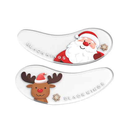 Blackwings 6 pairs of silicone eye patches are suitable for dark circles and puffy, reusable female cooling gel eye mask.