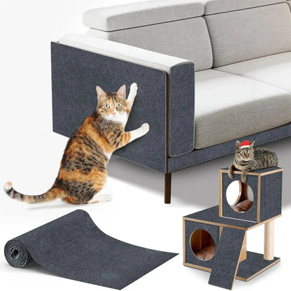 7 Colors Cat Scratcher Sofa Protector Cats Scratcher Pad Board Protection Trimmable Self-adhesive Carpet DIY Cat Scratch Mat