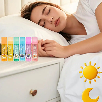 6/24pcs Assorted Fruit Flavor Lip Balm Set - Hydrating, Nourishing & Prevents Chapped Lips - Care for Dry Lips & Fine Lines