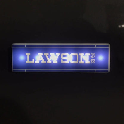 Hot Convenience Store Fridge Magnet Miniature Model Magnetic Attraction Decorate Night Light Atmosphere Light Glowing Signboard