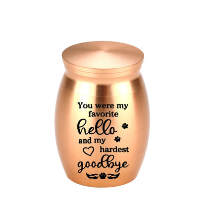 Small Urns for Human Ashes Mini Urn for Ashes Dog paw print Keepsake Urns for Ashes for Sharing Memorial Ashes Holder