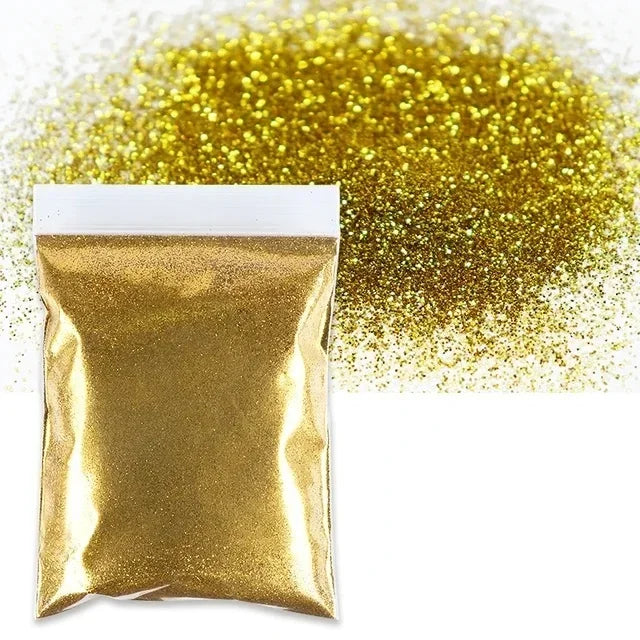 50g Extra Fine Glitter Holographic Laser Dazzling Nail Glitter Powder Art Crafts Resin Tumbler Decoration Shiny Flakes Sequins