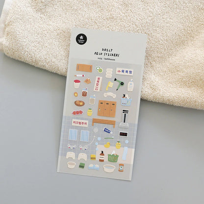 Korean Import Suatelier Travel Home Life Study Friend Stickers Scrapbooking Diy Journaling Diary Stationery Sticker School Gift