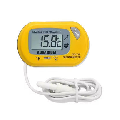 Digital Aquarium Thermometer With Suction Cup Accessories for 200 Liter Fish Tanks Pool Glass Heat Meter the 10-liter Terrarium