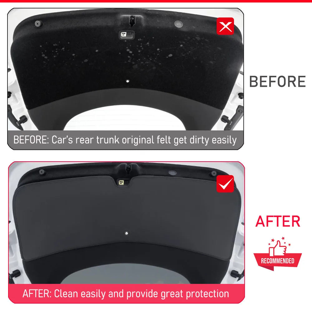 Trunk Mats for 2025 2026 Tesla Model Y Premium Juniper Rear Trunk Tailgate Mat Leather Protective Pad Anti-dirty Car Accessories