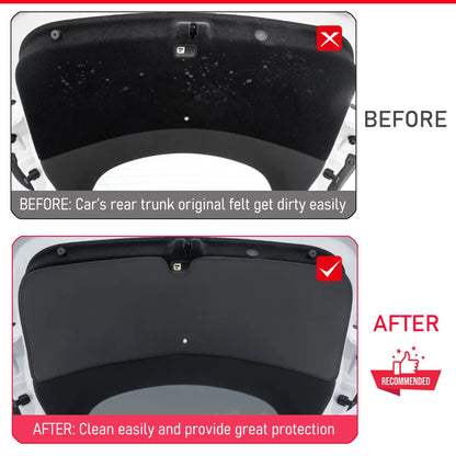 Trunk Mats for 2025 2026 Tesla Model Y Premium Juniper Rear Trunk Tailgate Mat Leather Protective Pad Anti-dirty Car Accessories
