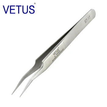 100% Vetus Original MCS Series New Style Premium Eyelashes Tweezers Ultra Fine Tip Improve for 3D 6D Lashes Extensions