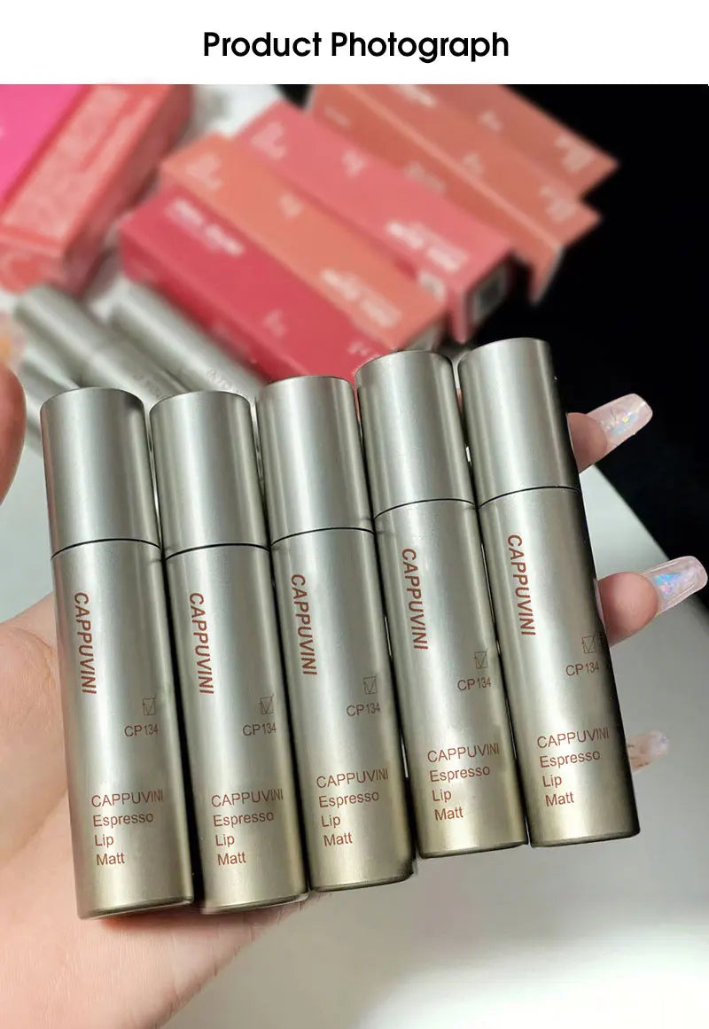 Single Velvet Matte Mist Lip Gloss,Waterproof Non-Stick Cup Lip Glaze Smudge Proof Not Fade Liquid Lipstick