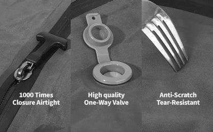 17L Vacuum Compression Bag with Air Pump Reusable Clothing Storage Bag Travel Compression Backpack Luggage Bag