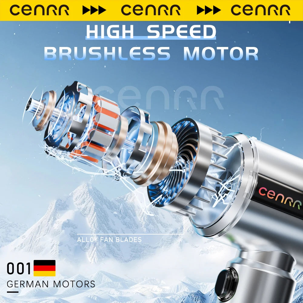 CENRR New Car Vacuum Cleaner Strong Suction Powerful Wireless Portable Car Cleaner for Home Appliance Gift a Birthday Present