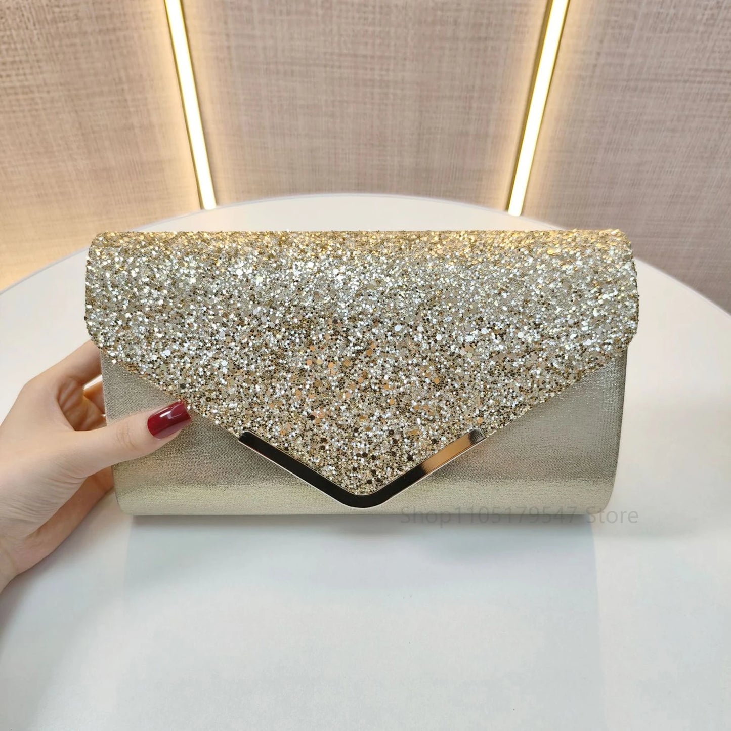 Fashion Banquet Bag, Sparkling Handbag, Wedding Bridesmaid Bag, Evening Party Bag, Formal Dress Bag, Shoulder Bags Chain