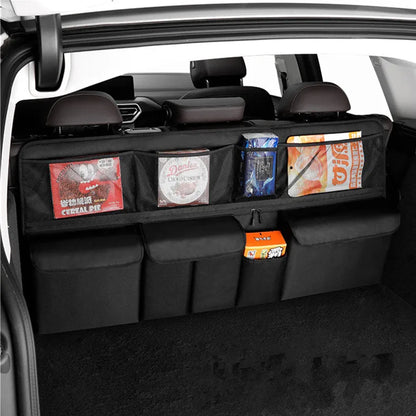 JFBONIN Car Trunk Storage Bag SUV Car Seat Back Hanging Bag Multi Functional Storage Mesh Bag Car Interior Storage Items