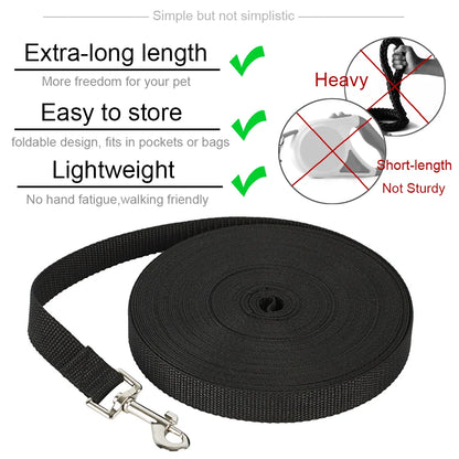 Long Pet Leash Strong Nylon Dogs Traction Belt For Small Large Dogs Cats Outdoor Training Puppy Lead Walking German Shepherd Sup