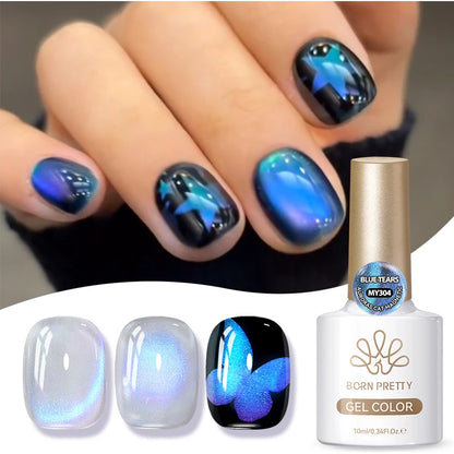 BORN PRETTY 10ml Brown Purple Black Red Cat Magnetic Gel Polish Manicure Soak Off UV Gel Nail Art Varnish Autunm Winter Nails