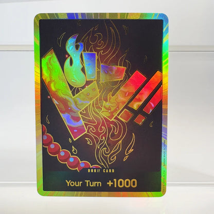 1PCS/30Pcs One Piece TCG GOLD DON!! Anime Collection Cards PRB-01 Foil English SUPER PARALLEL FOIL NM Refraction The Gift
