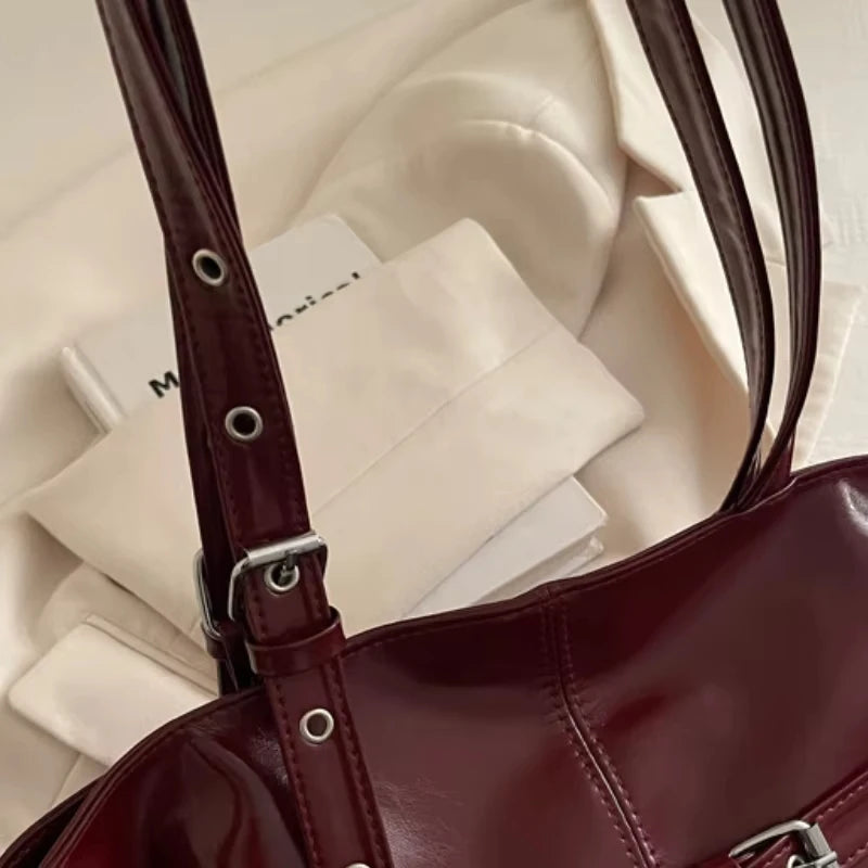 Fashionable Medium Size Versatile Tote Handbag for Daily Use Ethnic Style Synthetic Leather and Canvas Bag