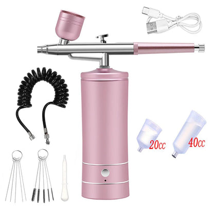 Airbrush Nail with Compressor Portable Air Brush with Compressor For Nails Art Cake Painting Craft Airbrush Nail Art Compressor