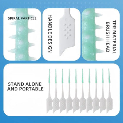 150Pcs/box Interdental Brush Soft Rubber Teeth Cleaning Tools Dental Cleaning Between Teeth Toothbrush Oral Hygiene Care Tools-
