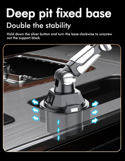 Car Cup Holder Phone Tablet Mount 360 Rotation Flexible Arm Stand For iPhone Android iPad Auto Interior Accessory Daily Use