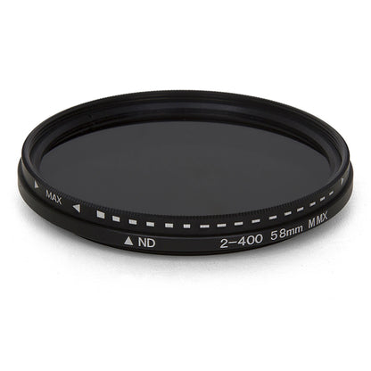 Digital SLR Camera Filter Dimmer Fader Variable ND Filter Adjust ND2 to ND400 Neutral Density for Camera Lens 37-82mm