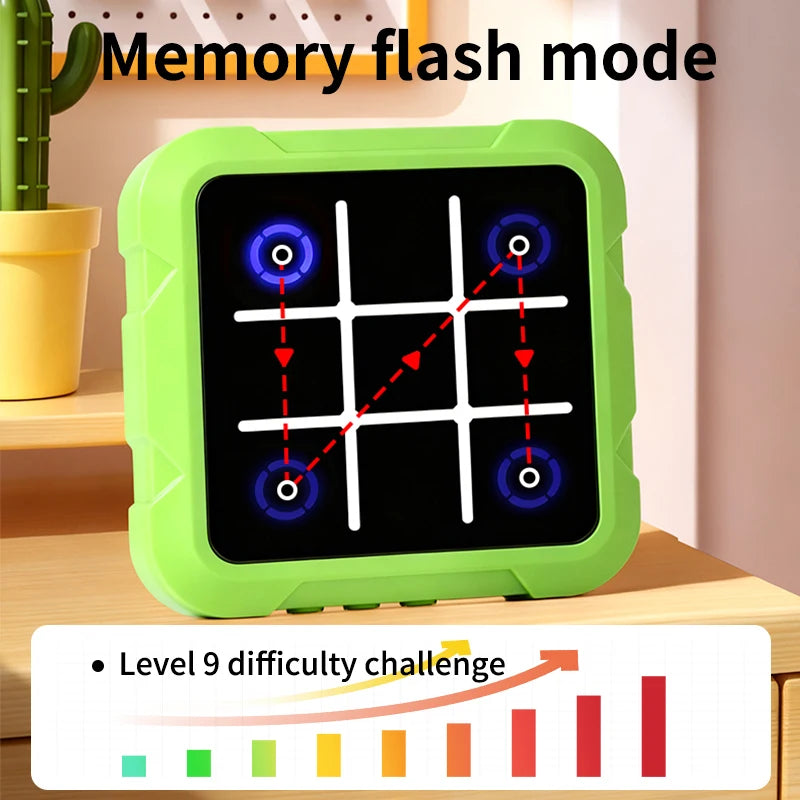 Electronic Tic‑Tac‑Toe Chessboard Multifunctional Kids Educational Toy Parent‑Child Interactive Brain Game