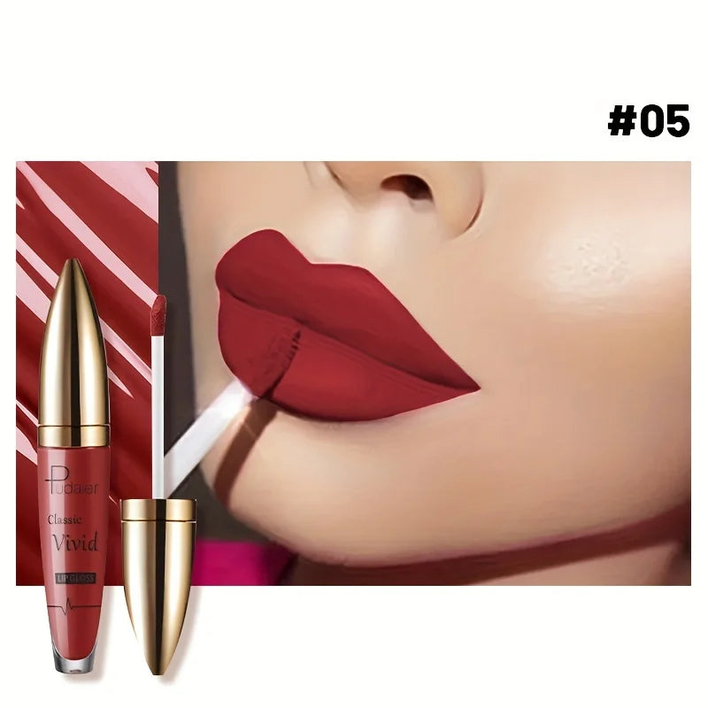 High Pigmented Matte Lip Glaze - Long-Lasting, Smudge Proof, Liquid Lipstick Makeup Valentine's Day Gifts, Women's Day Gift