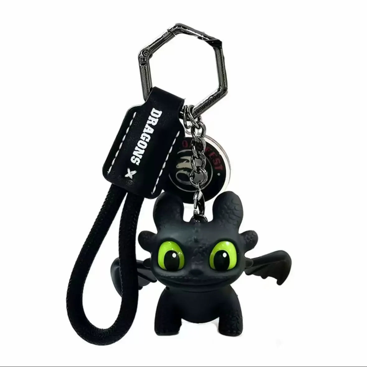 Genuine Cute Glowing Toothless Car Interior Ornament, Night Fury Wings Can Move Car Dashboard Decoration  Car Hanging Accessory