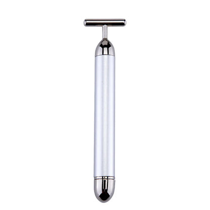 24k Gold Face Lift Roller Vibration Slimming Massager Facial Stick Facial Beauty Skin Care T Shaped Vibrating Massager