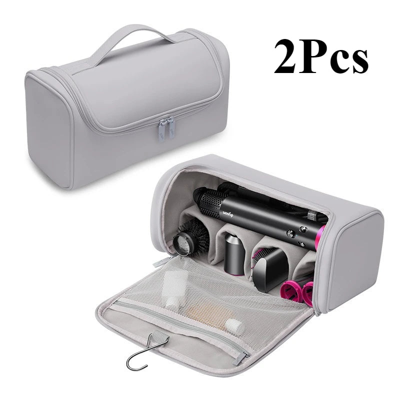 Hideable Hanging Hook Hair Dryer Case Portable Non-slip Hair Tools Pouch Water proof Large Capacity Curling Iron Storage Bag