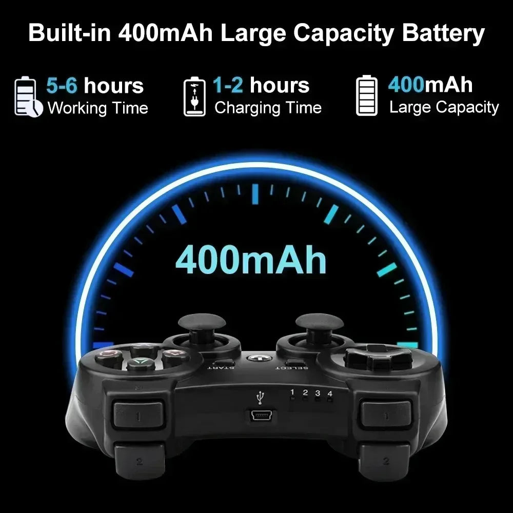 Bluetooth PS3 wireless gamepad gamepad vibration neutral wireless environmental protection ABS material snowflake button Perfect
