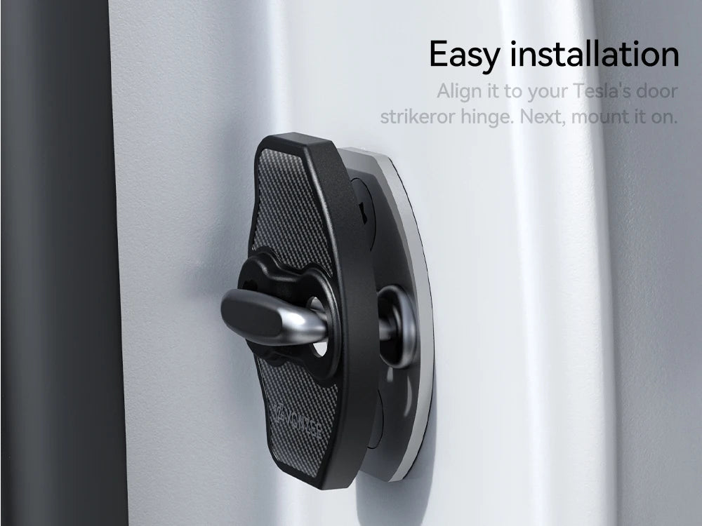YZ For Tesla Model 3 Y YL Highland Juniper Car Door Lock Cover Protection Absorbing Pad Anti-Collision 2026 Car Accessories