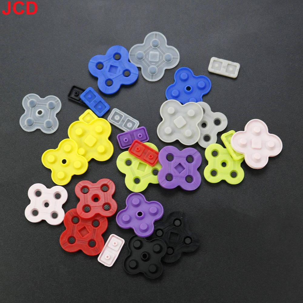 JCD 1set For DS Lite Conductive Rubber Button Pad Set Replacement Part For NDSL DSL Game Console Silicon Buttons