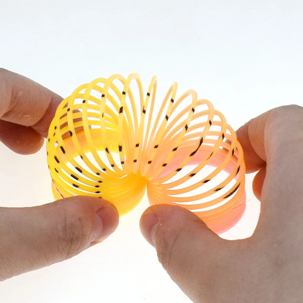 12/24 Rainbow Magic Springs Circle Toys Kids Birthday Party Favors Guests Giveaway Small Gifts Pinata Fillers Flexible Funny Toy