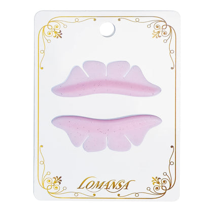 Lomansa 1 Pair Silicone Glitter Butterfly Lash Lift Pad Eyelash Perm Rod Shield Lash Lifting 3D Eyelash Curler Accessories Tool