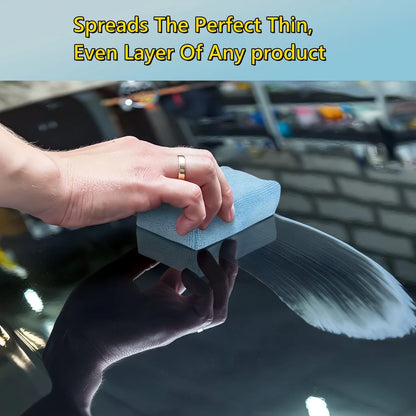 10PCS Microfibre Car Wax Applicator Pads Soft Auto Detailing Wax Sponge Rectangle Foam Car Paint Care Polishing Pad Car Cleaning