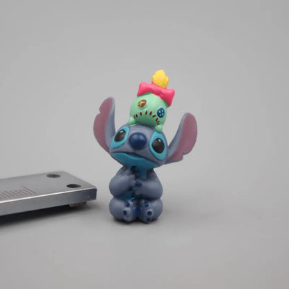 1set Stitch Cartoon Toy Doll Have 6 Different Dolls Give Away Boyfriend Anime Doll Necklace Pendant Birthday Gift Christmas Gift