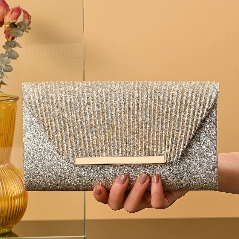 Fashion Elegant Clutch Bag New 2023 Hot Selling Chain Dinner Bag Bride Bridesmaid Lady Handbag Factory Outlet