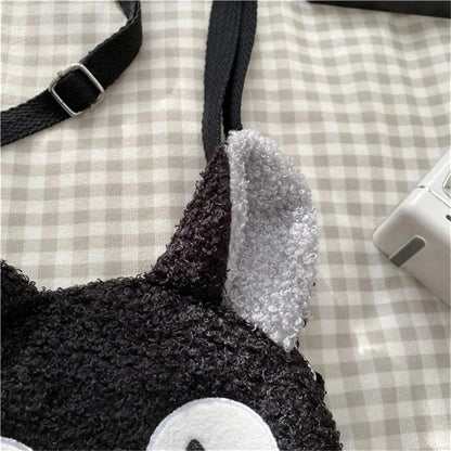 Japanese style cute bag for women cartoon plush shoulder bag for women new crossbody bag small mobile phone & wallet bag for wom