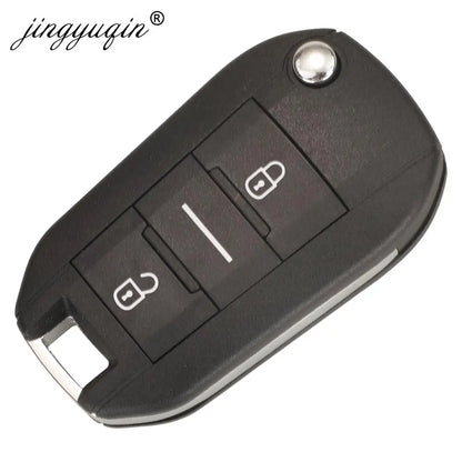 jingyuqin 433.92Mhz ID46-pcf7941 Car Remote Key 2/3 Buttons Fob For Peugeot 508 208 2008 301 308 5008 Citroen C-Elysee C4-Cactus