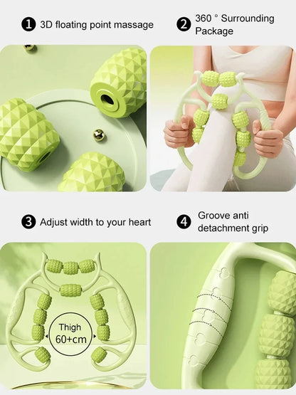 12-Round Slimming & Muscle Relaxation Equipment for Thighs and Calves, Leg Toning Artifact