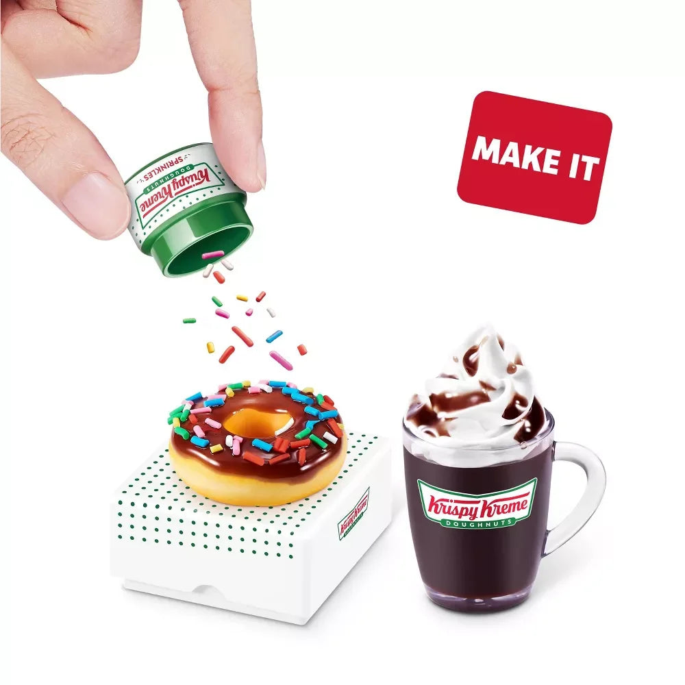 Zuru Mini Brands Krispy Kreme Create Series 1 Surprise Blind Box Toys Mini Food Donut Miniature Food Mystery Packaging Toys