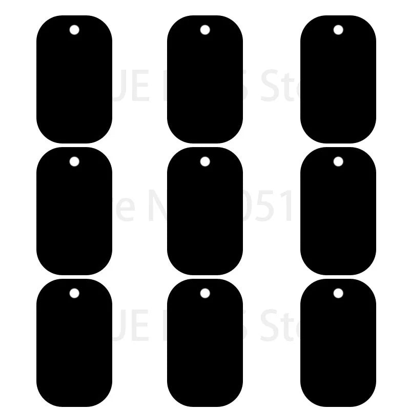100Pcs Dog Tag Military Pet Id Tags Aluminum Name Pendant Blank Dog Tags Personalized Customized Dog Tag